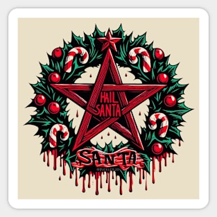 Hail Santa - Pantagram Sticker